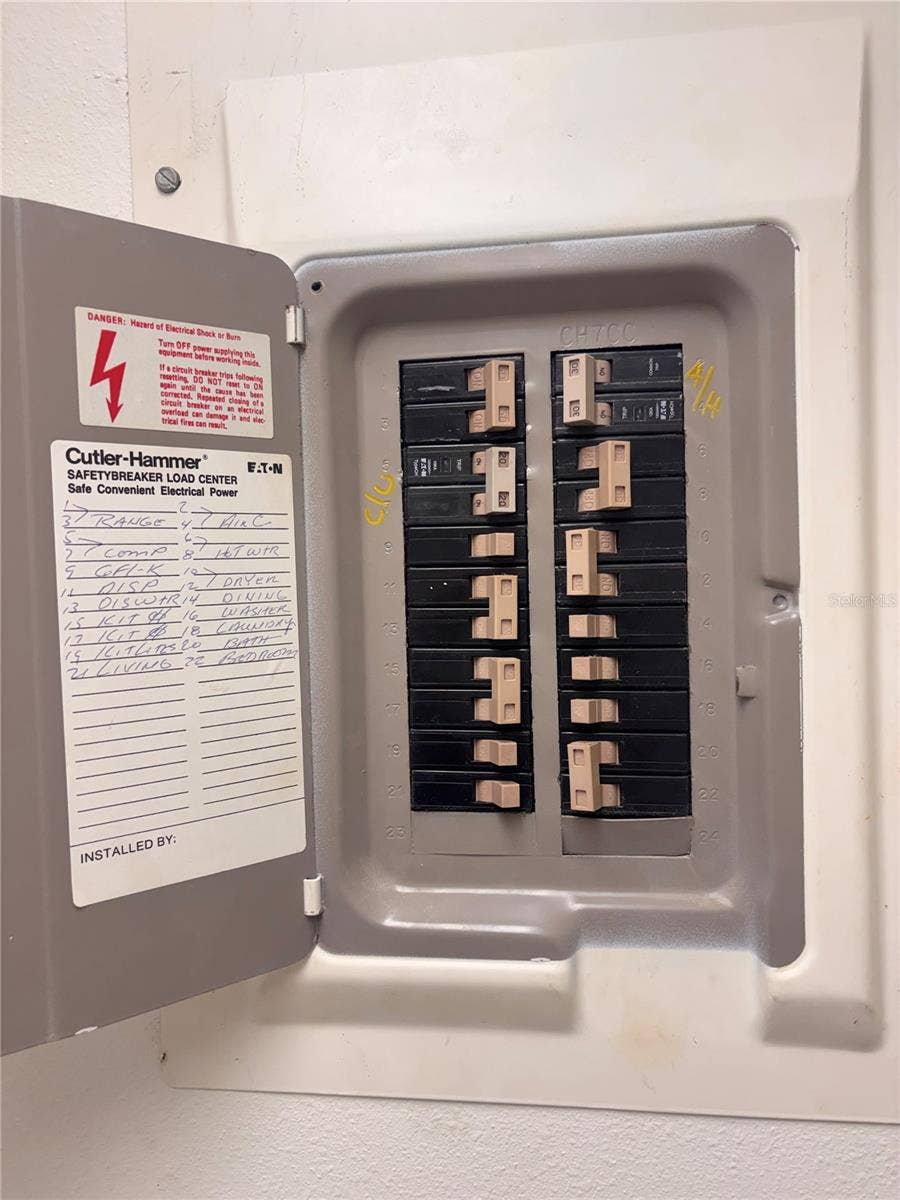4460 FAIRWAYS BOULEVARD, #407, Bradenton, FL 34209 Electric Panel