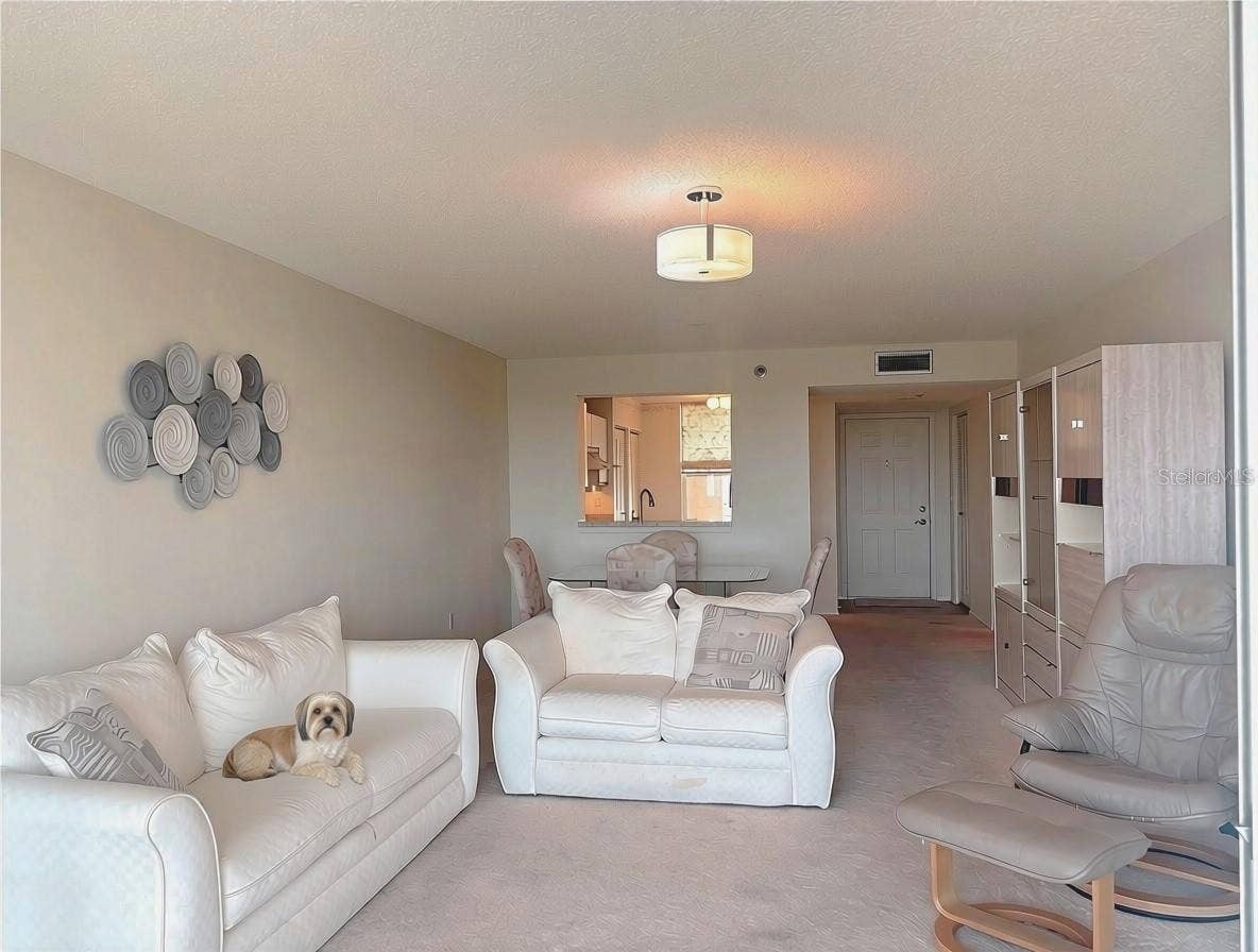 4460 FAIRWAYS BOULEVARD, #407, Bradenton, FL 34209 Living Room/Dining Room