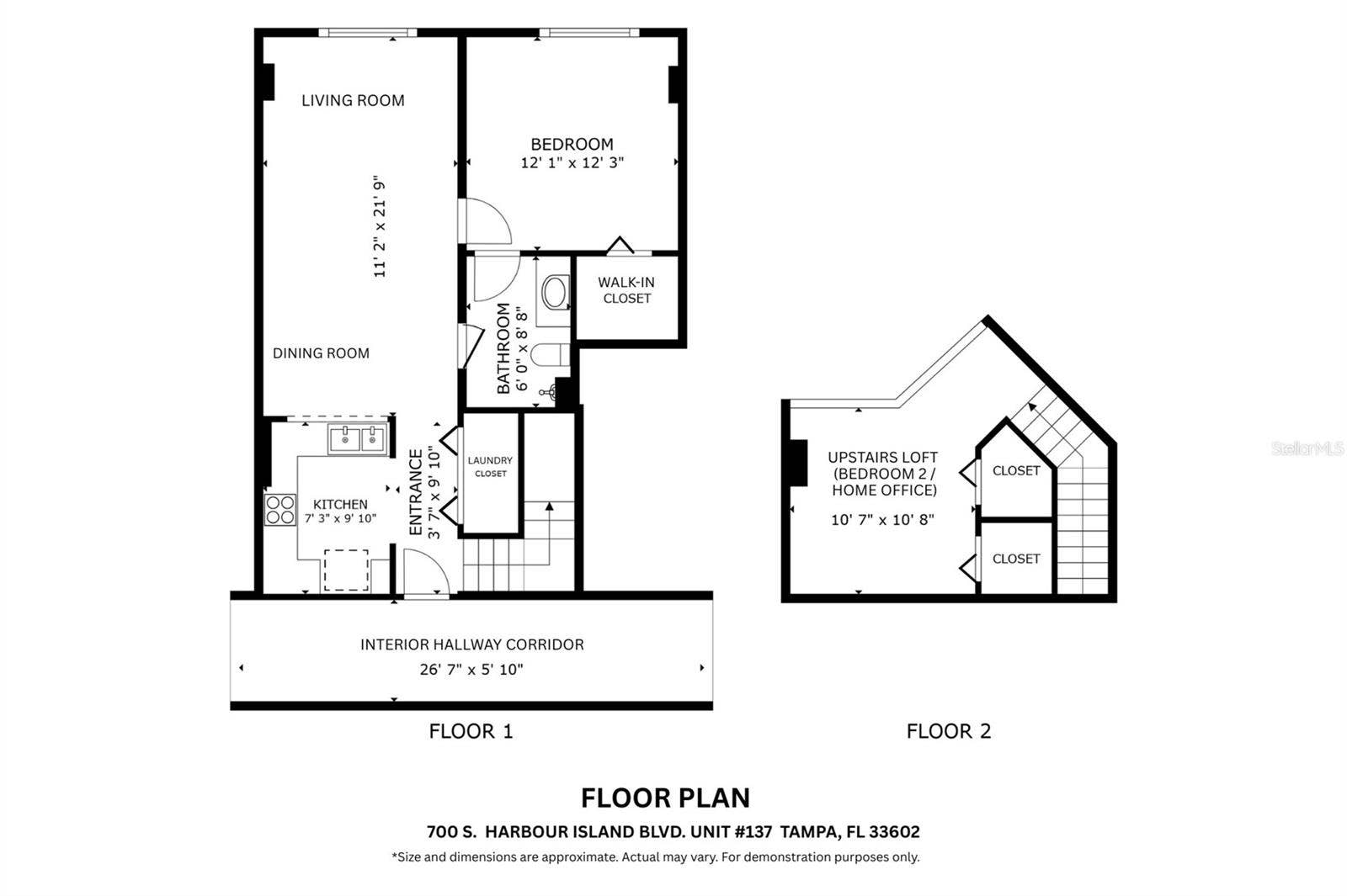 700 S HARBOUR ISLAND BOULEVARD, #137, Tampa, FL 33602 FLOOR PLAN