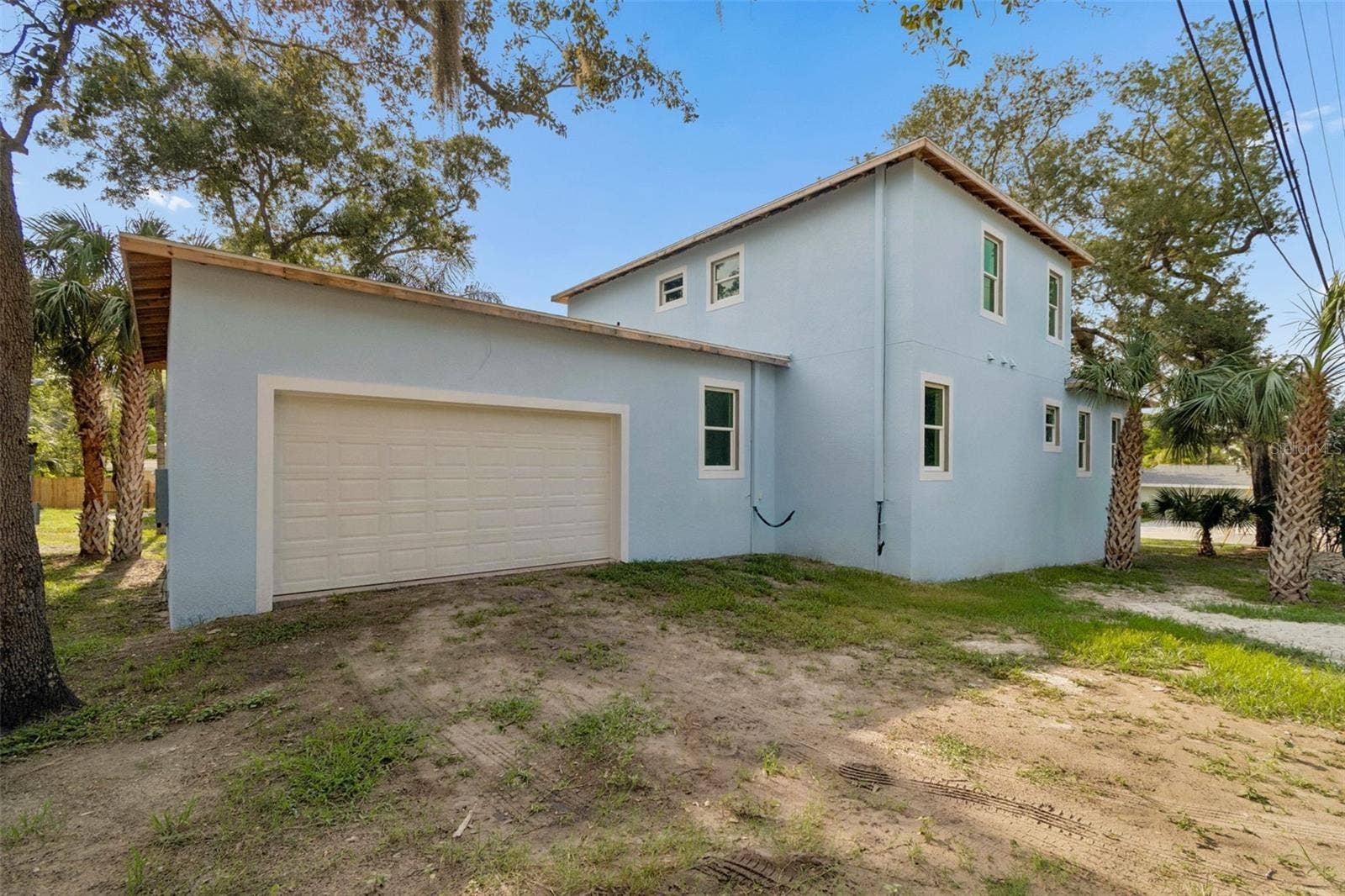 Side entry 2 car garage