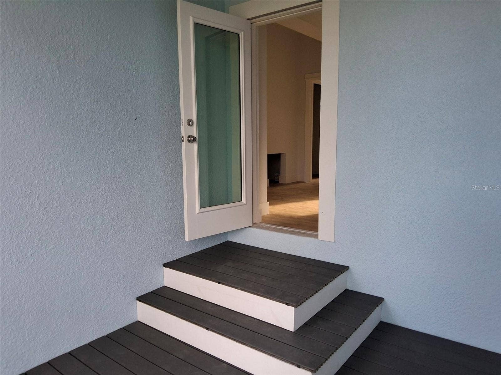 back door and breezeway to garage door