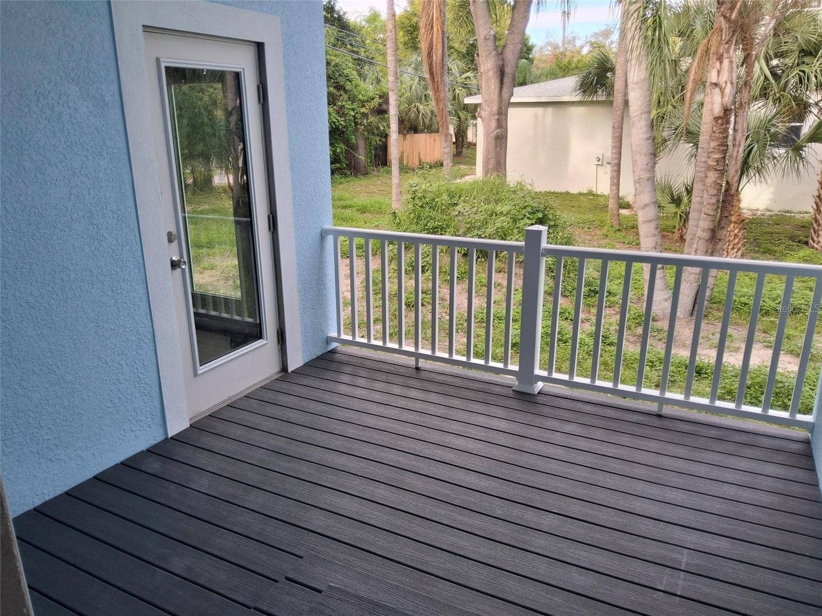 back door leads to side entry garage