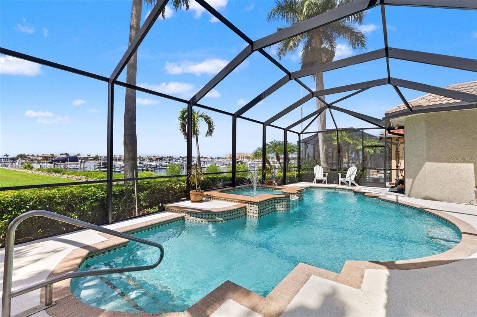 1105 3RD STREET E, Palmetto, FL 34221 Backyard view over the Harbor