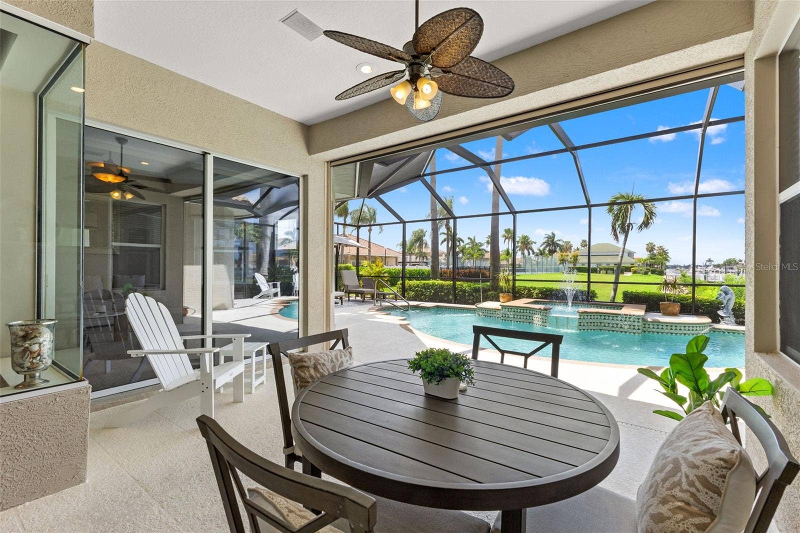 1105 3RD STREET E, Palmetto, FL 34221 Lanai with doors from Family Room and Living Room