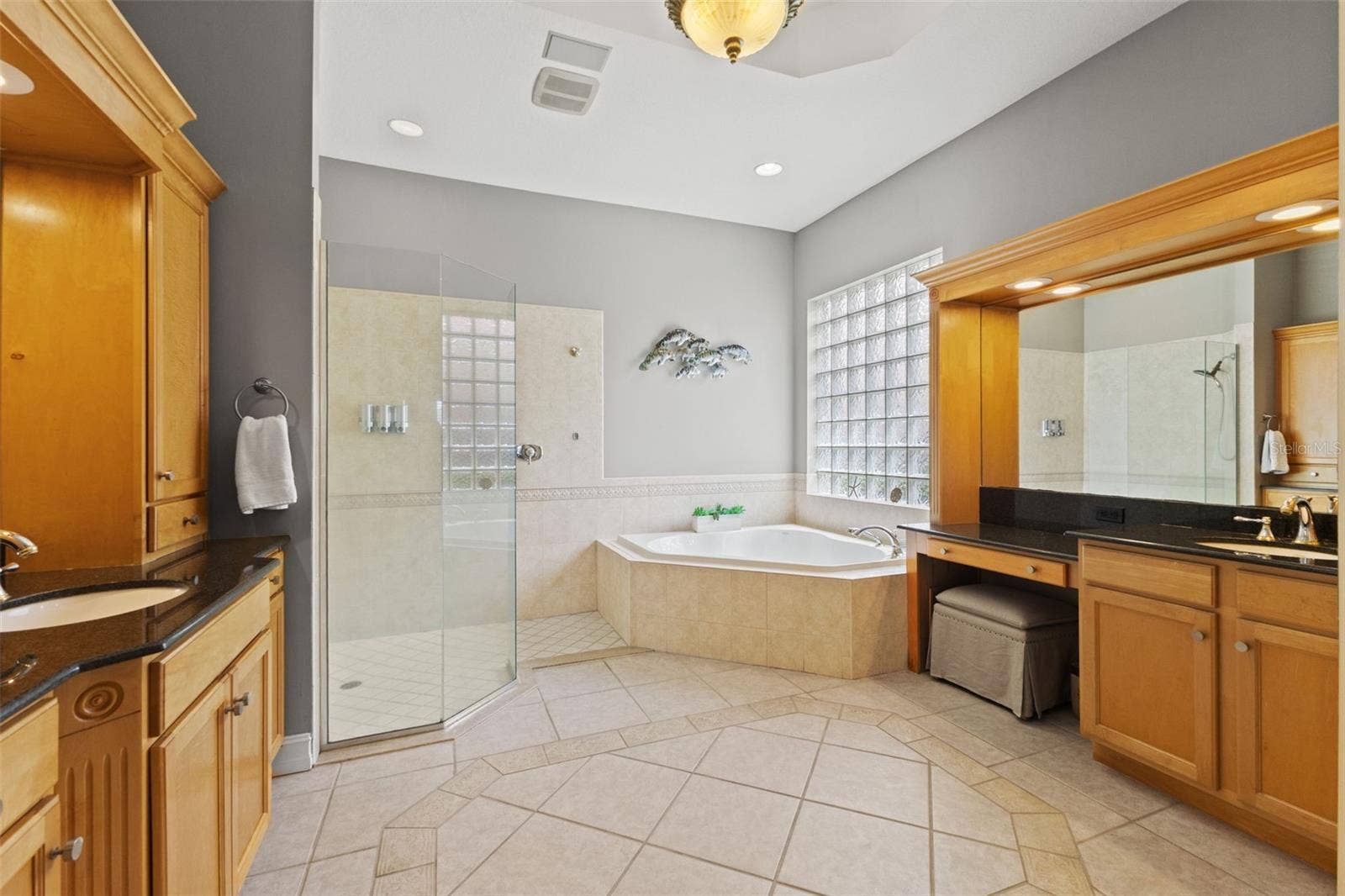 1105 3RD STREET E, Palmetto, FL 34221 Primary Bathroom is a true spa retreat