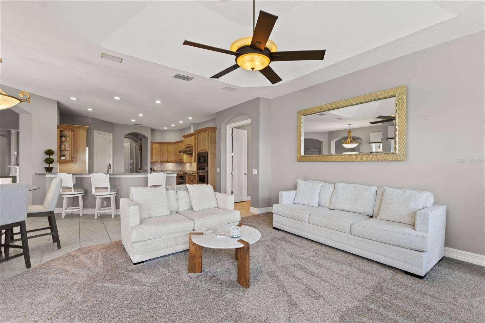 1105 3RD STREET E, Palmetto, FL 34221 Family Room connected to Kitchen