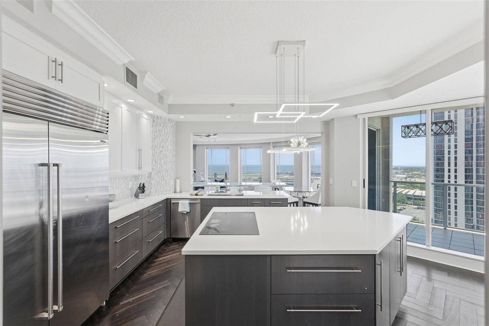 Upgraded appliances and custom cabinetry