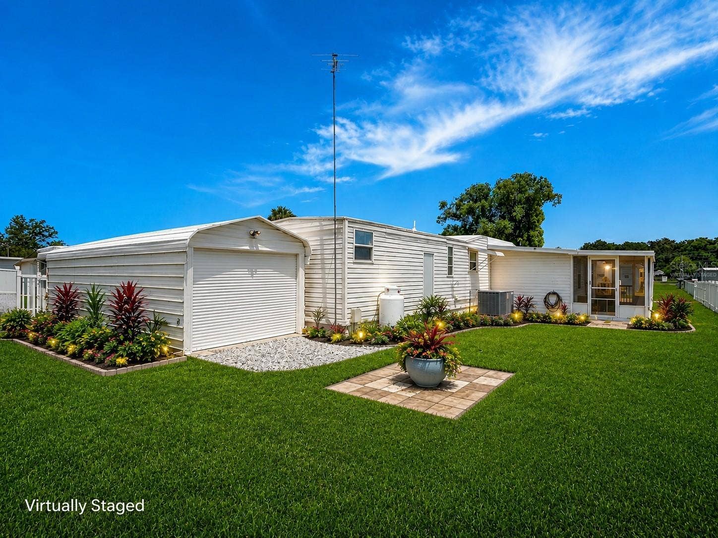 39032 OLA AVENUE, Zephyrhills, FL 33542 Virtually Staged Backyard