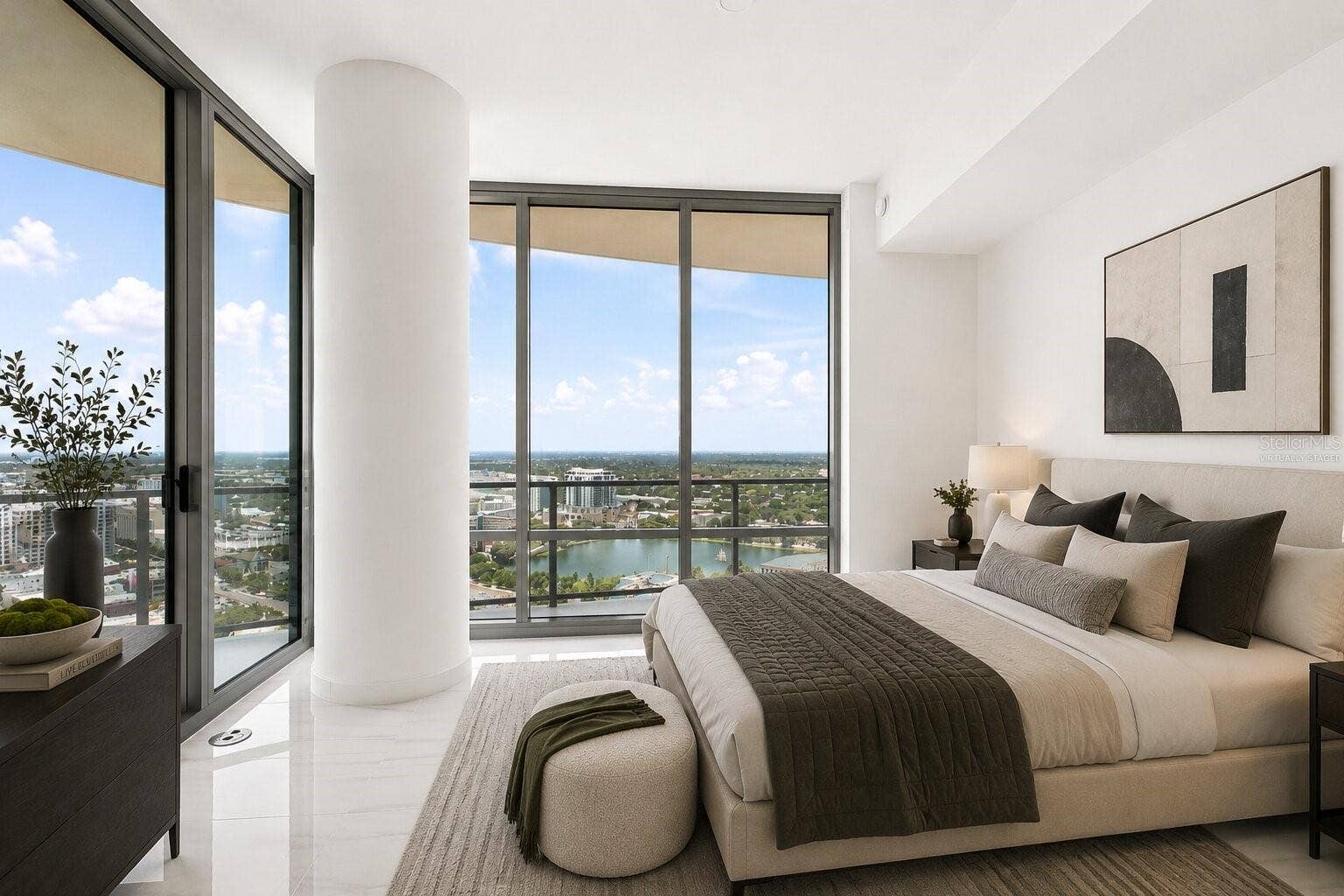 400 CENTRAL AVENUE, #2901, St Petersburg, FL 33701 Virtually Staged Guest Bedroom