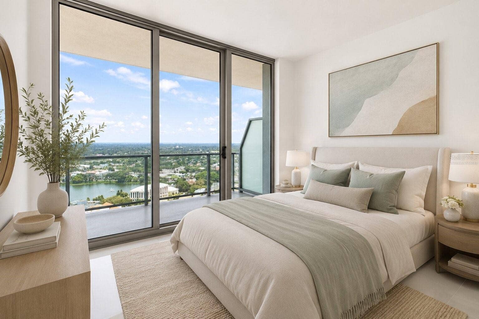 400 CENTRAL AVENUE, #2901, St Petersburg, FL 33701 Virtually Staged Guest Bedroom