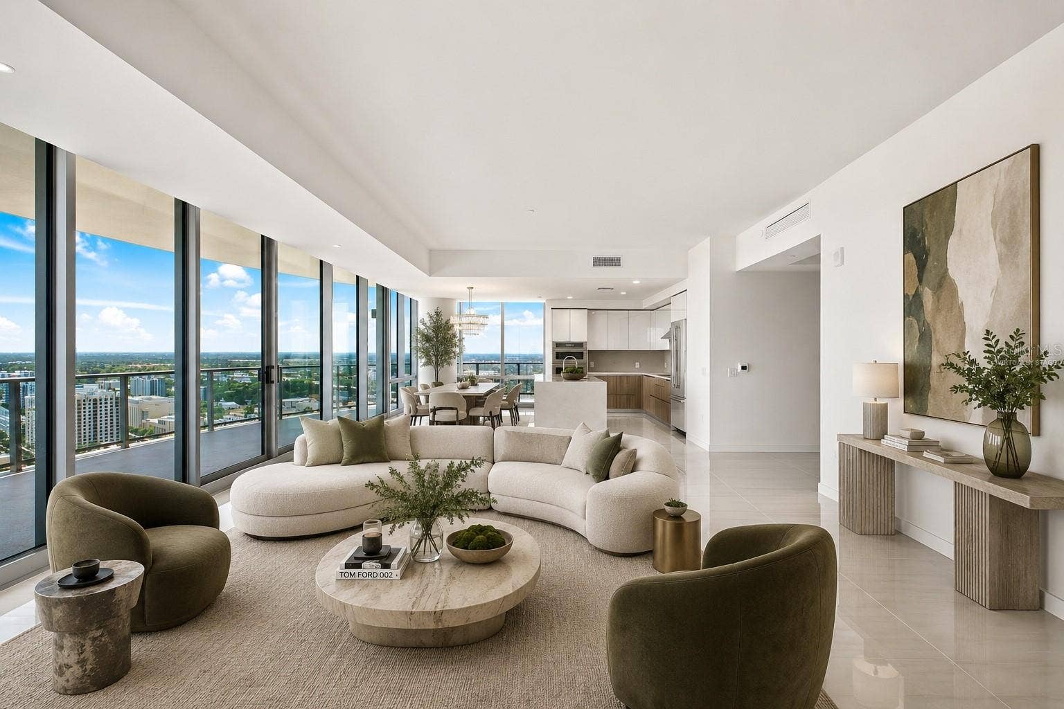 400 CENTRAL AVENUE, #2901, St Petersburg, FL 33701 Virtually Staged Main Living Areas