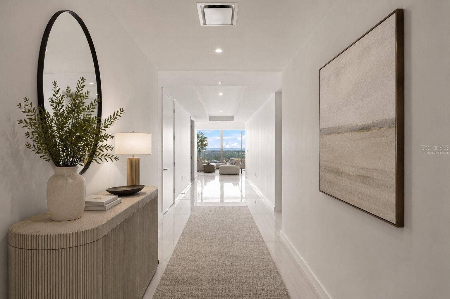 400 CENTRAL AVENUE, #2901, St Petersburg, FL 33701 Virtually Staged Entry Hallway