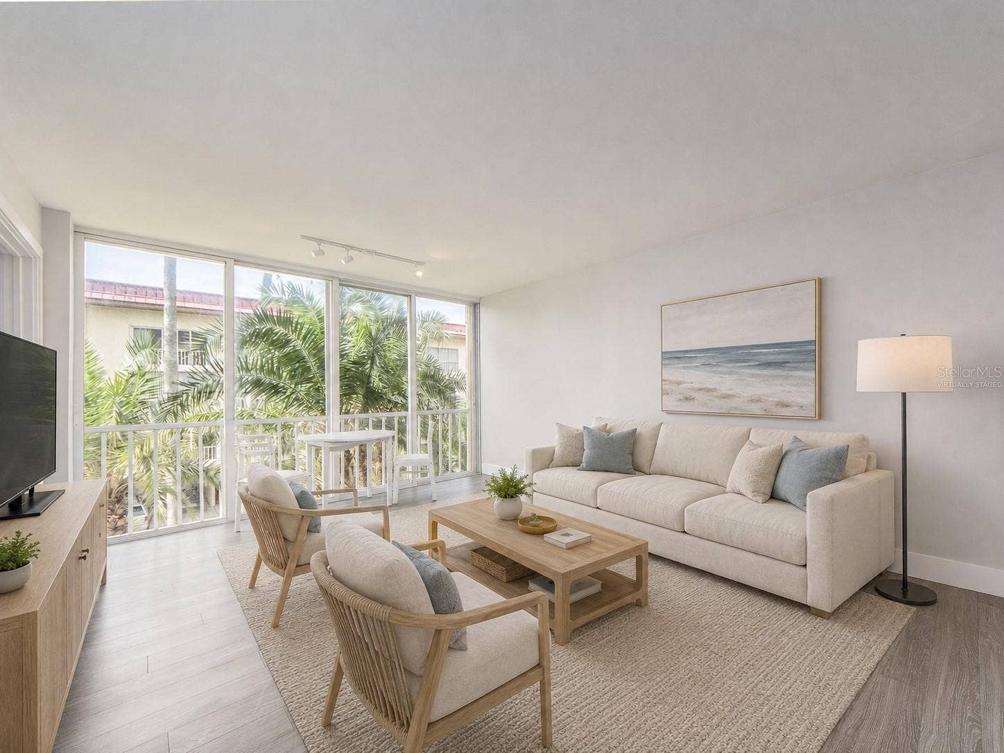Virtually Staged Living room