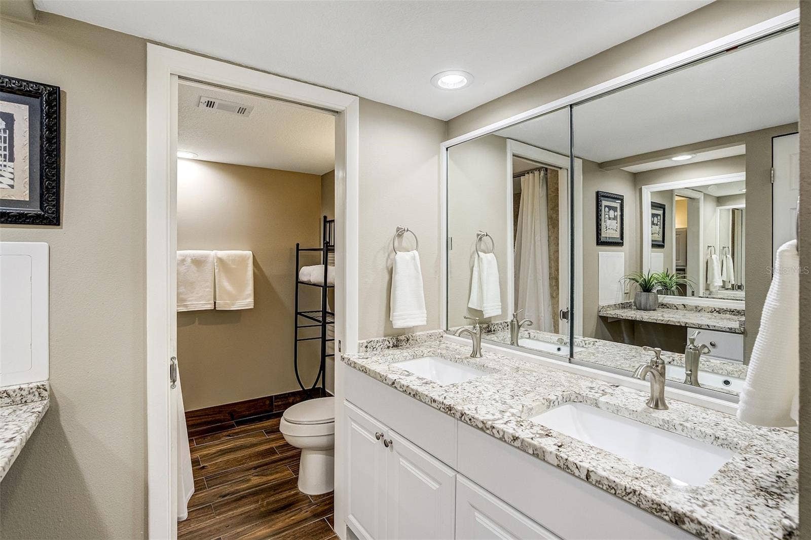 1581 GULF BOULEVARD, #203N, Clearwater Beach, FL 33767 Two Sink Primary Bathroom