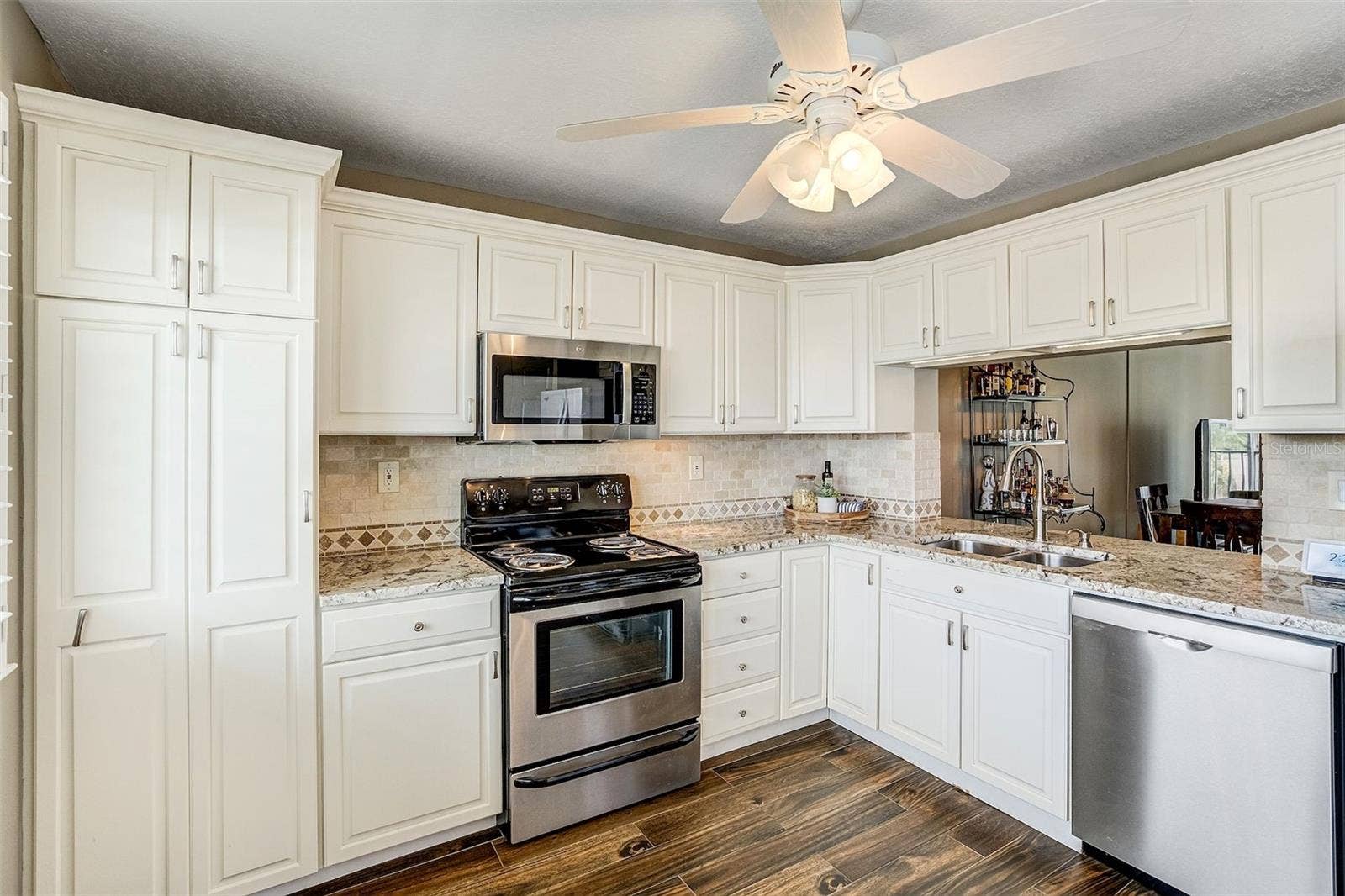1581 GULF BOULEVARD, #203N, Clearwater Beach, FL 33767 Kitchen With Stainless Steel Appliances