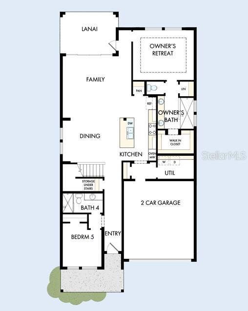 5825 NATIVE OAK STREET, Mount Dora, FL 32757 Floor Plan First Floor
