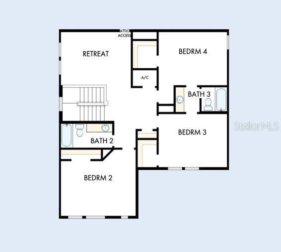 5825 NATIVE OAK STREET, Mount Dora, FL 32757 Floor Plan Second Floor