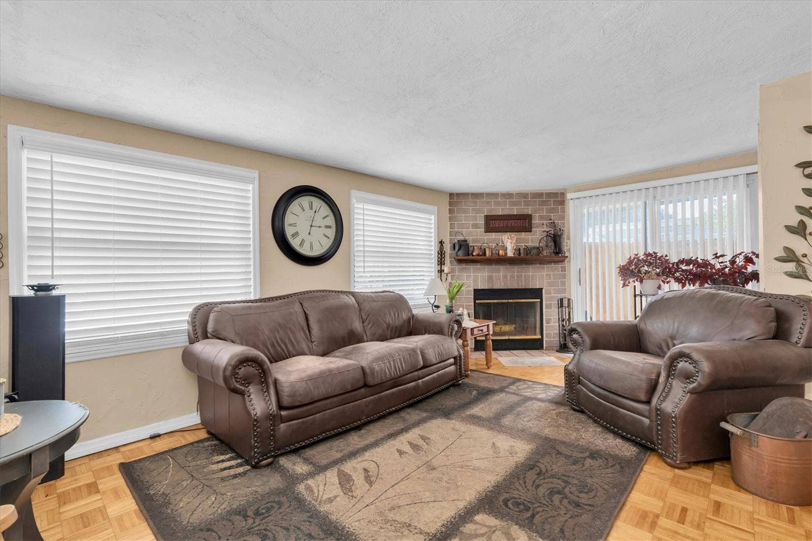 3227 48TH AVENUE N, St Petersburg, FL 33714 Living room with fireplace