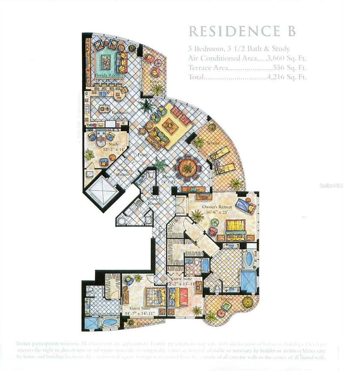 180 BEACH DRIVE NE, #502, St Petersburg, FL 33701 502 Floor Plan