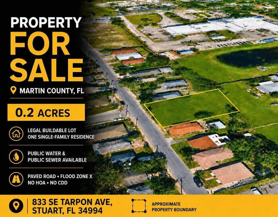 Property photo for 833 SE TARPON AVENUE, Stuart, FL