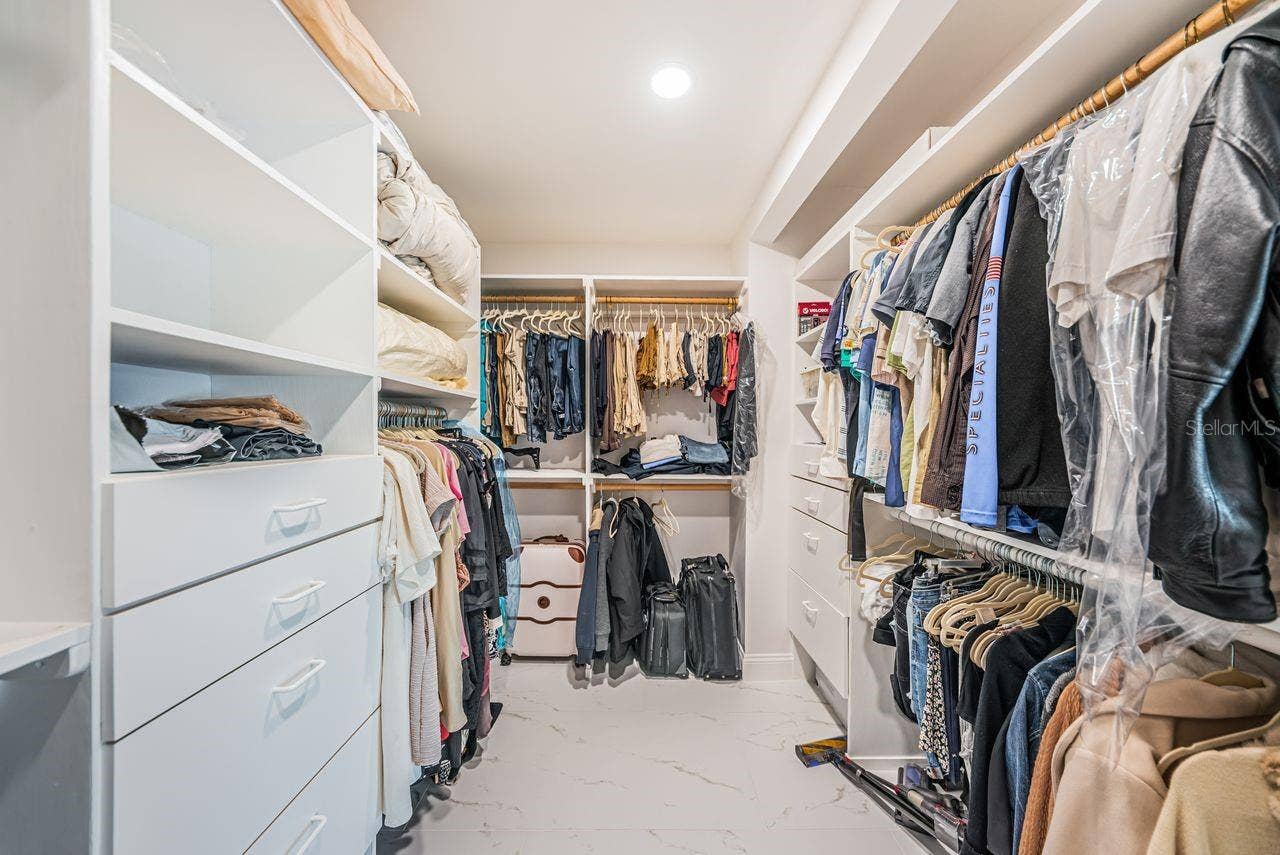 4280 13TH LANE NE, St Petersburg, FL 33703 Primary custom walk-in closet