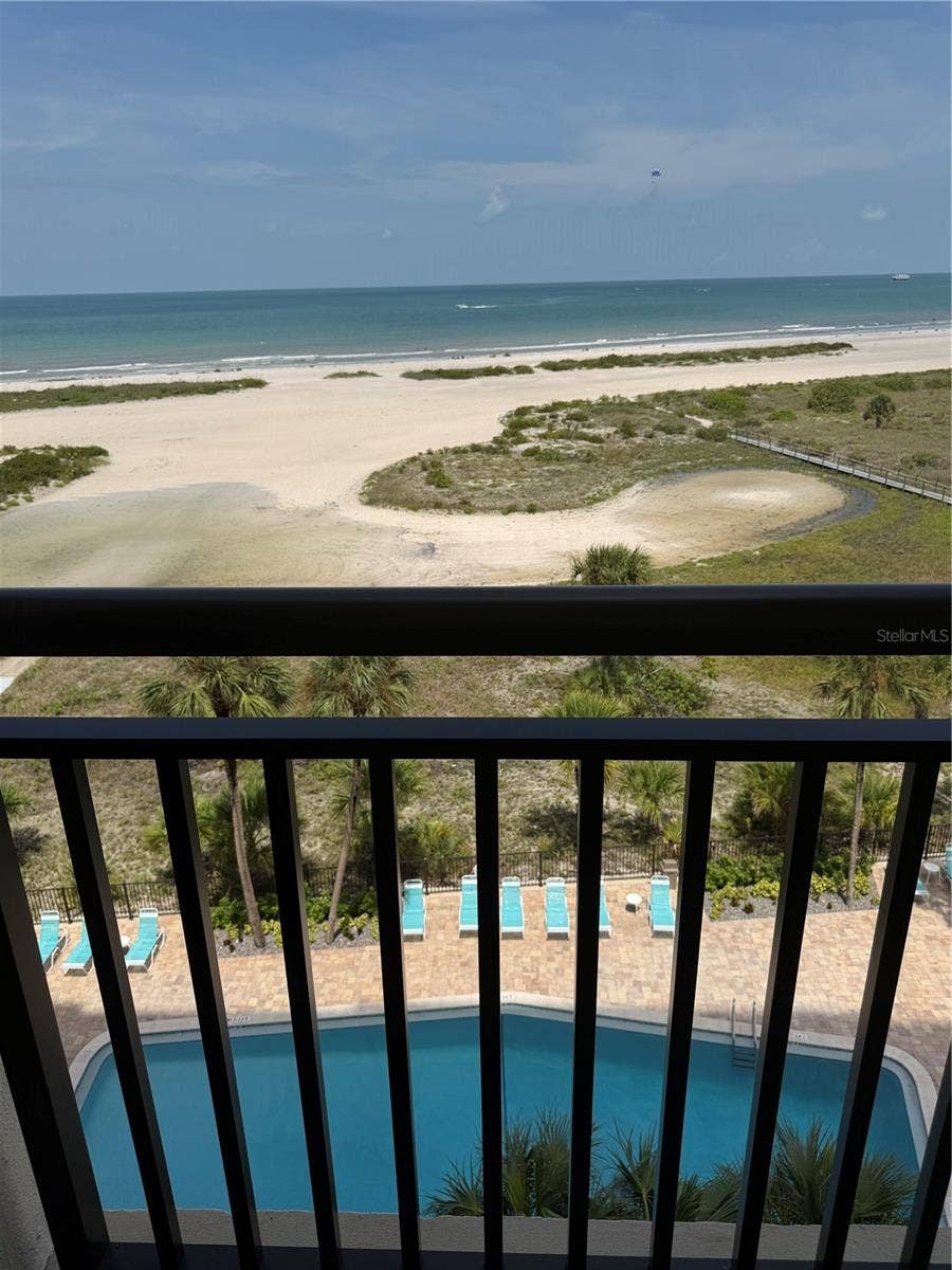 1270 GULF BOULEVARD, #707, Clearwater Beach, FL 33767 Pool and Gulf Views