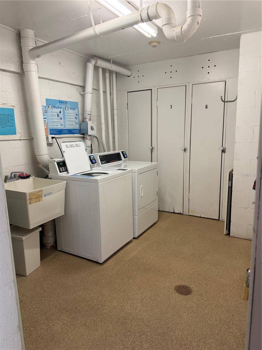 1270 GULF BOULEVARD, #707, Clearwater Beach, FL 33767 Shared Laundry on each floor.