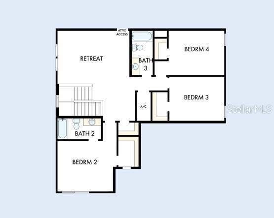 5111 CHATTAHOOCHEE BEND, St Cloud, FL 34771 Floor Plan Second Floor