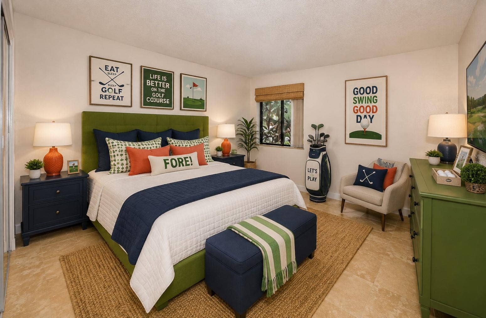 second bedroom virtually staged
