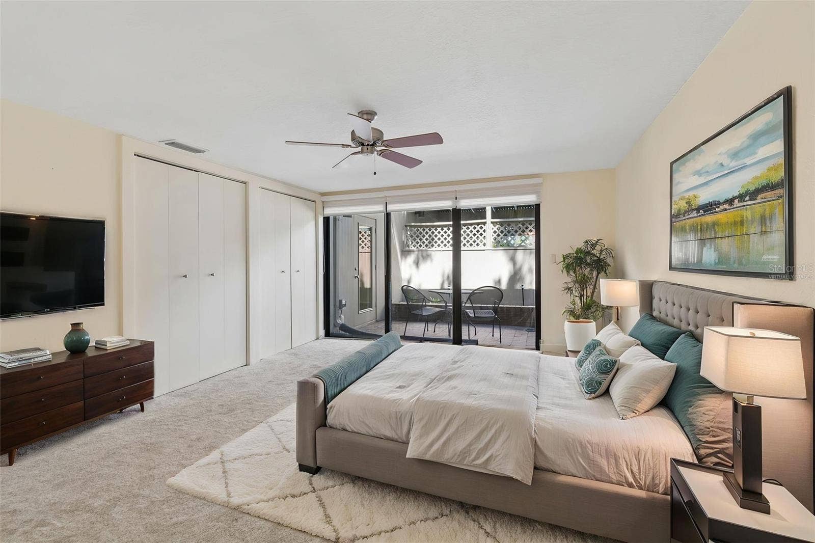 Virtually staged Bedroom 2