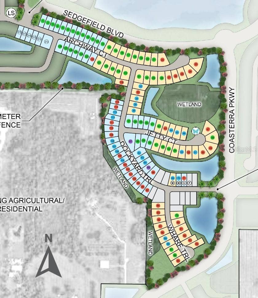 12813 DOCKYARD TRAIL, Palmetto, FL 34221 Palms at Coasterra Sitemap