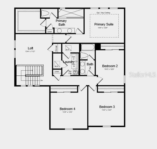 12759 DOCKYARD TRAIL, Palmetto, FL 34221 Floor 2 - Additional Highlights Include: tray ceiling pkg, 8' interior doors, whole house stair rail with metal spindles, outdoor kitchen rough-in, gourmet cafe appliance pkg, kitchen tile backsplash, and 42" upper cabinets