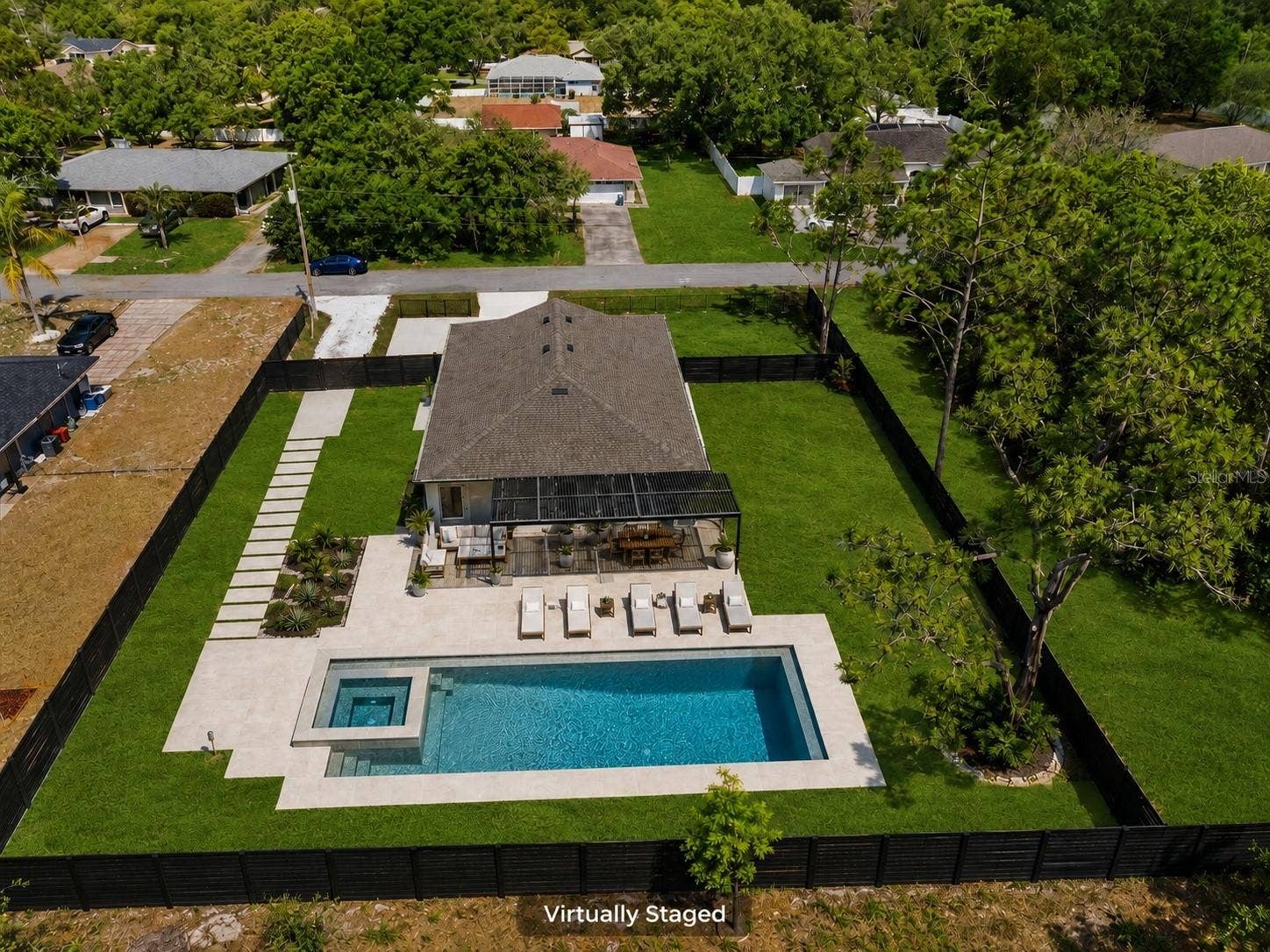 12326 DEEP CREEK DRIVE, Spring Hill, FL 34609 Virtual Walkway, Patio & Pool