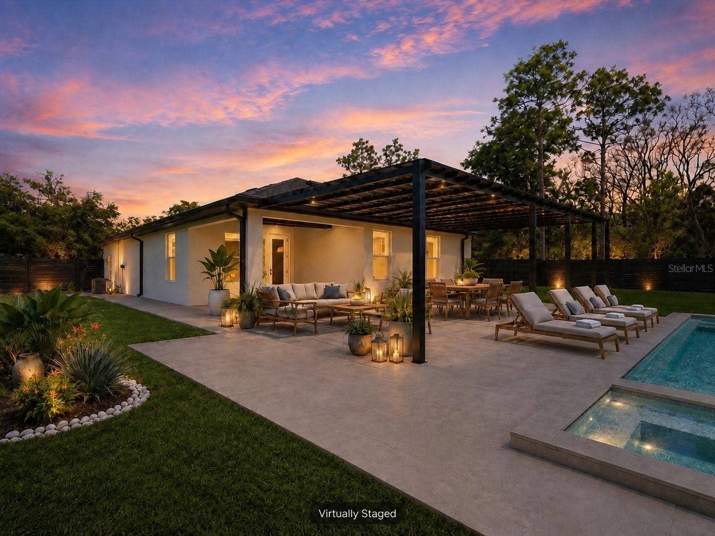 12326 DEEP CREEK DRIVE, Spring Hill, FL 34609 Virtual Walkway, Patio & Pool