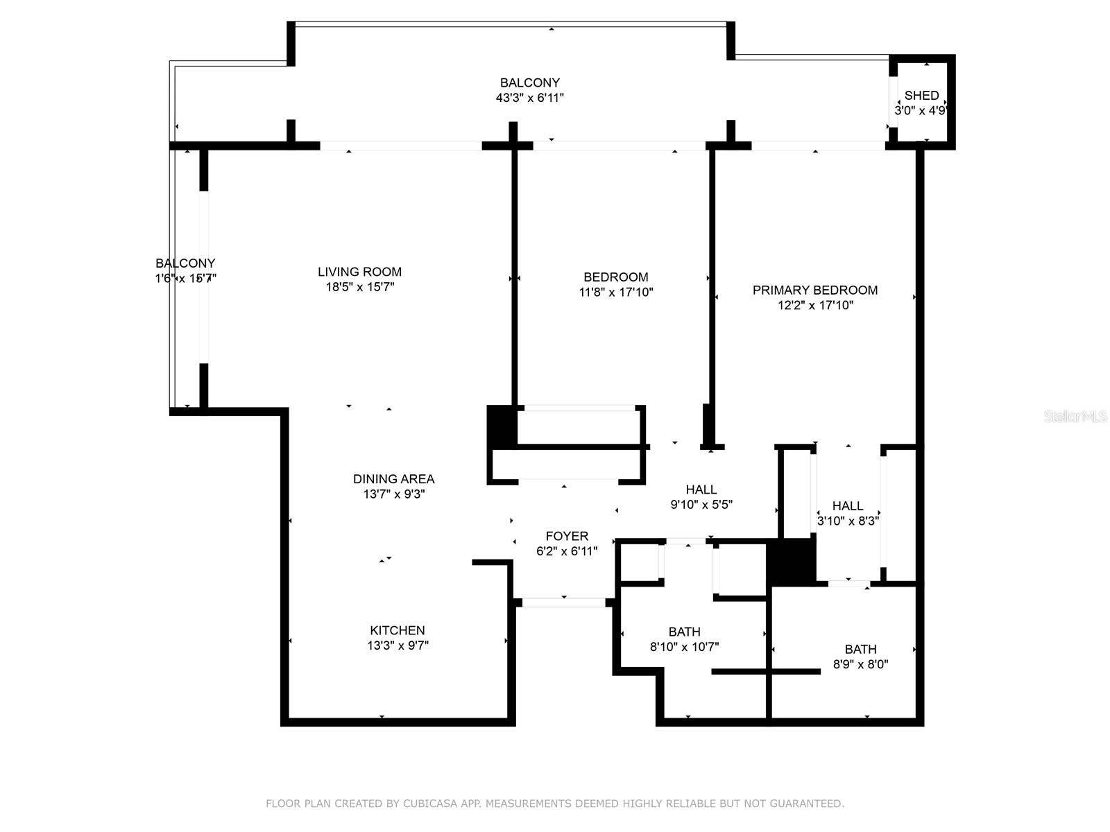 1501 GULF BOULEVARD, #206, Clearwater, FL 33767 Floor Plan