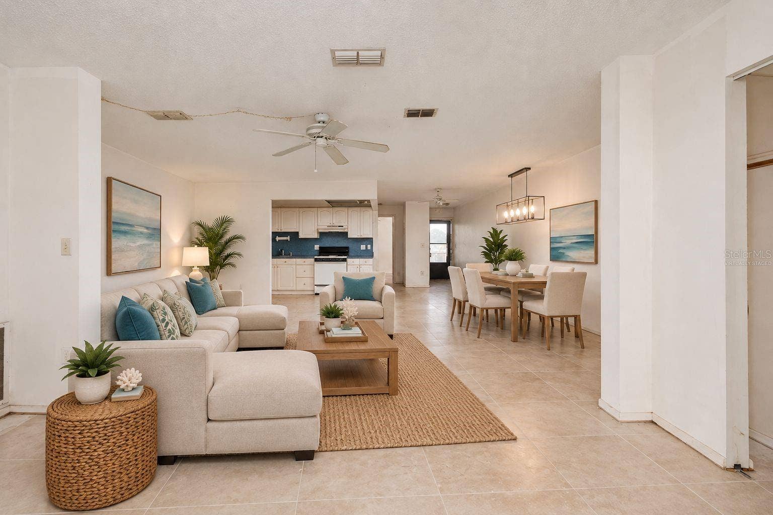 5980 TERRACE PARK DRIVE N, #208, St Petersburg, FL 33709 Virtually Staged (and added tile flooring for visualization)