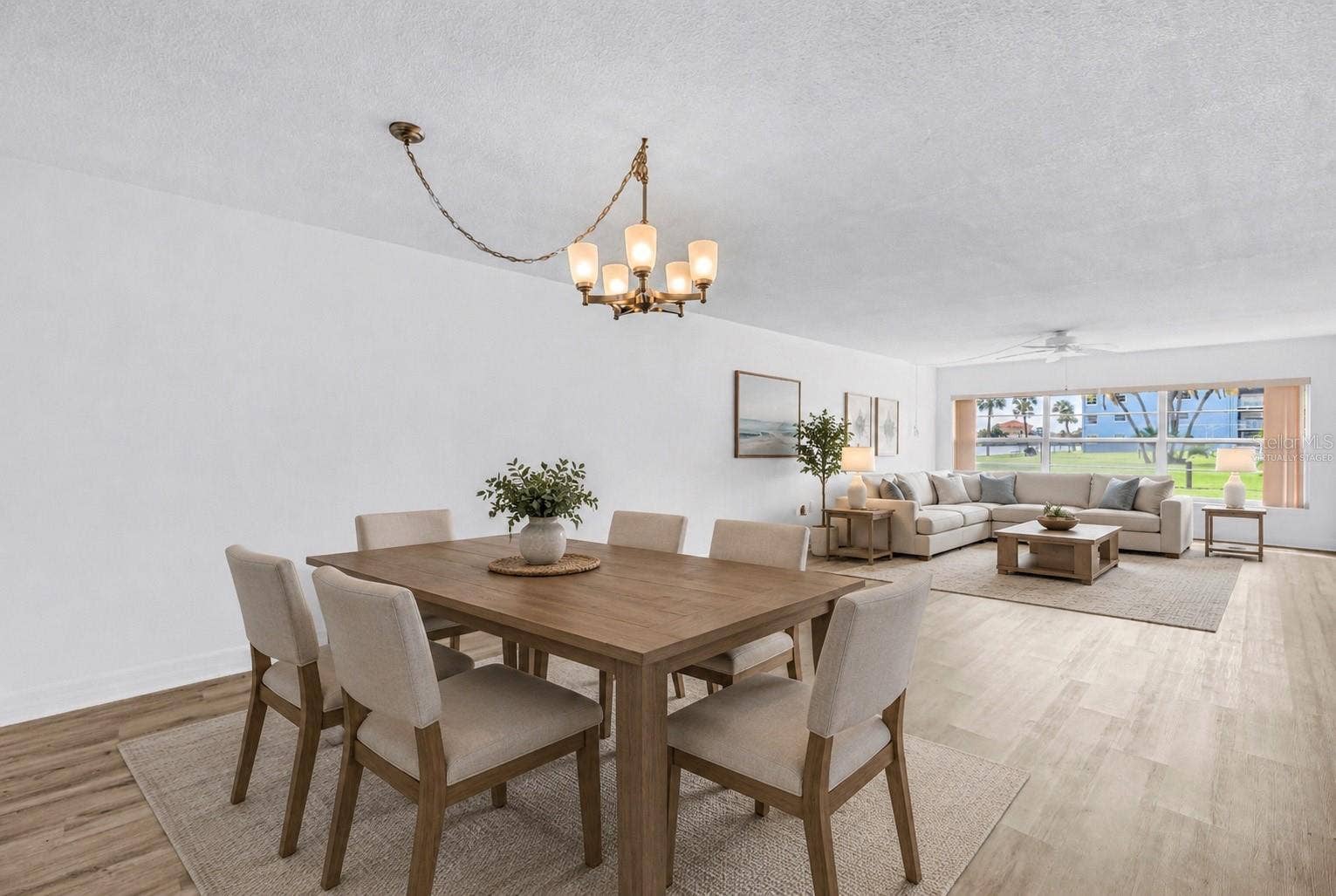 300 64TH AVENUE, #117, St Pete Beach, FL 33706 Dining Area / Living RoomVirtually Staged