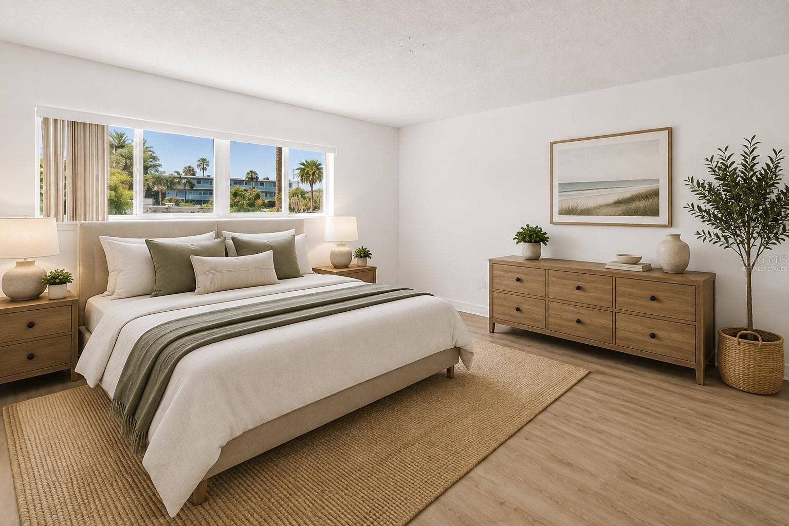 300 64TH AVENUE, #117, St Pete Beach, FL 33706 Primary Bedroom Virtually Staged