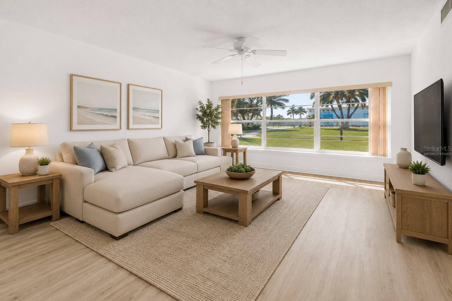 300 64TH AVENUE, #117, St Pete Beach, FL 33706 Living RoomVirtually Staged