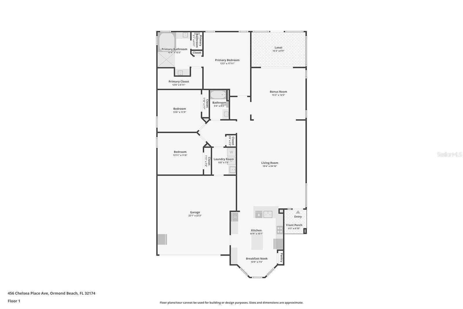 456 CHELSEA PLACE AVENUE, Ormond Beach, FL 32174