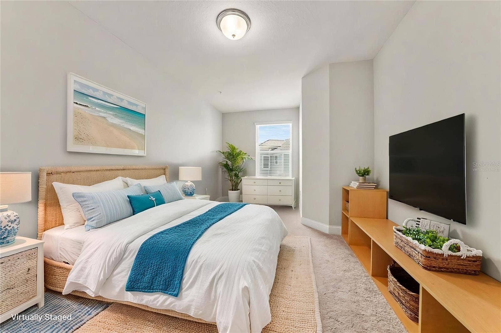 7505 LAUREATE BOULEVARD, #2407, Orlando, FL 32827 Virtually staged guest bedroom