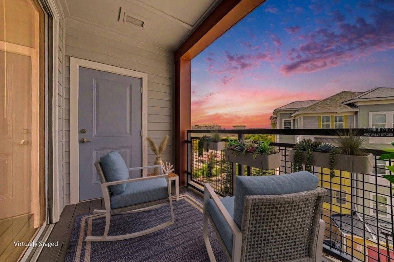 7505 LAUREATE BOULEVARD, #2407, Orlando, FL 32827 Virtually staged patio