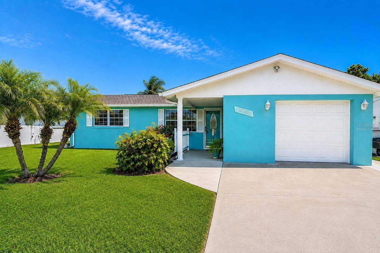 1954 COOLIDGE ROAD, Holiday, FL 34691 Exterior Front- virtually staged with fresh paint