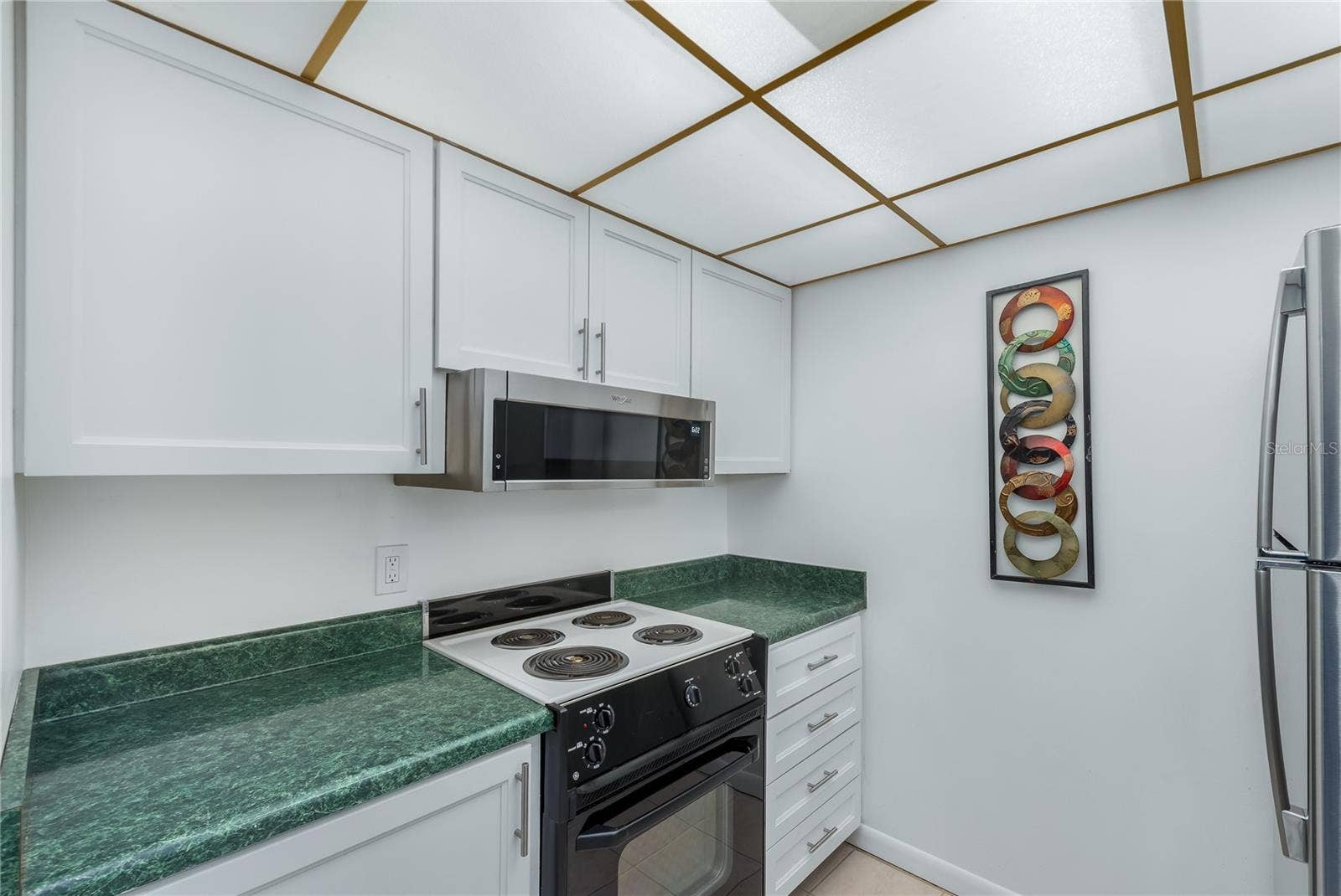 Plenty of counter and storage space