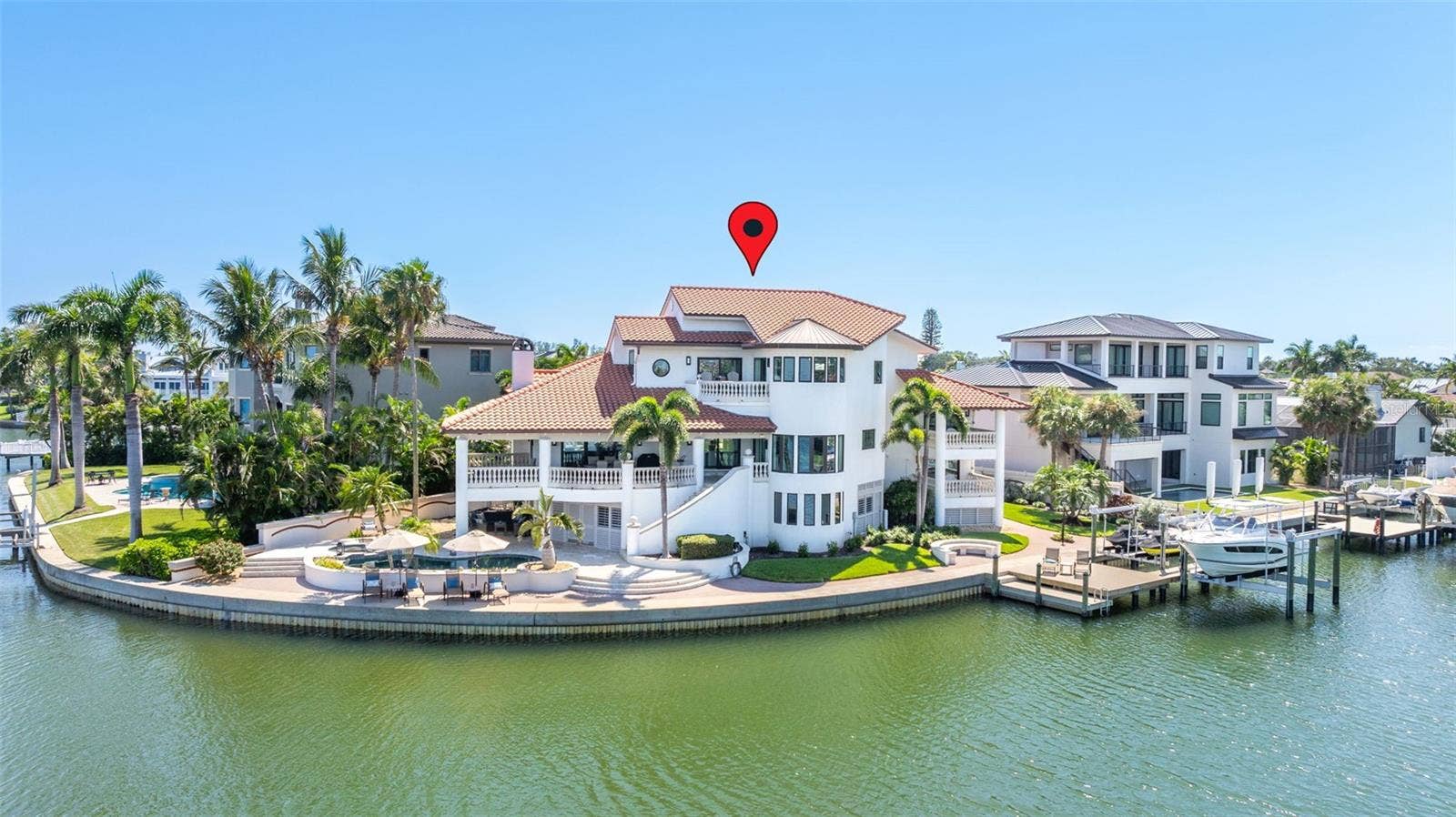 101 9TH STREET E, Tierra Verde, FL 33715 Water-side View