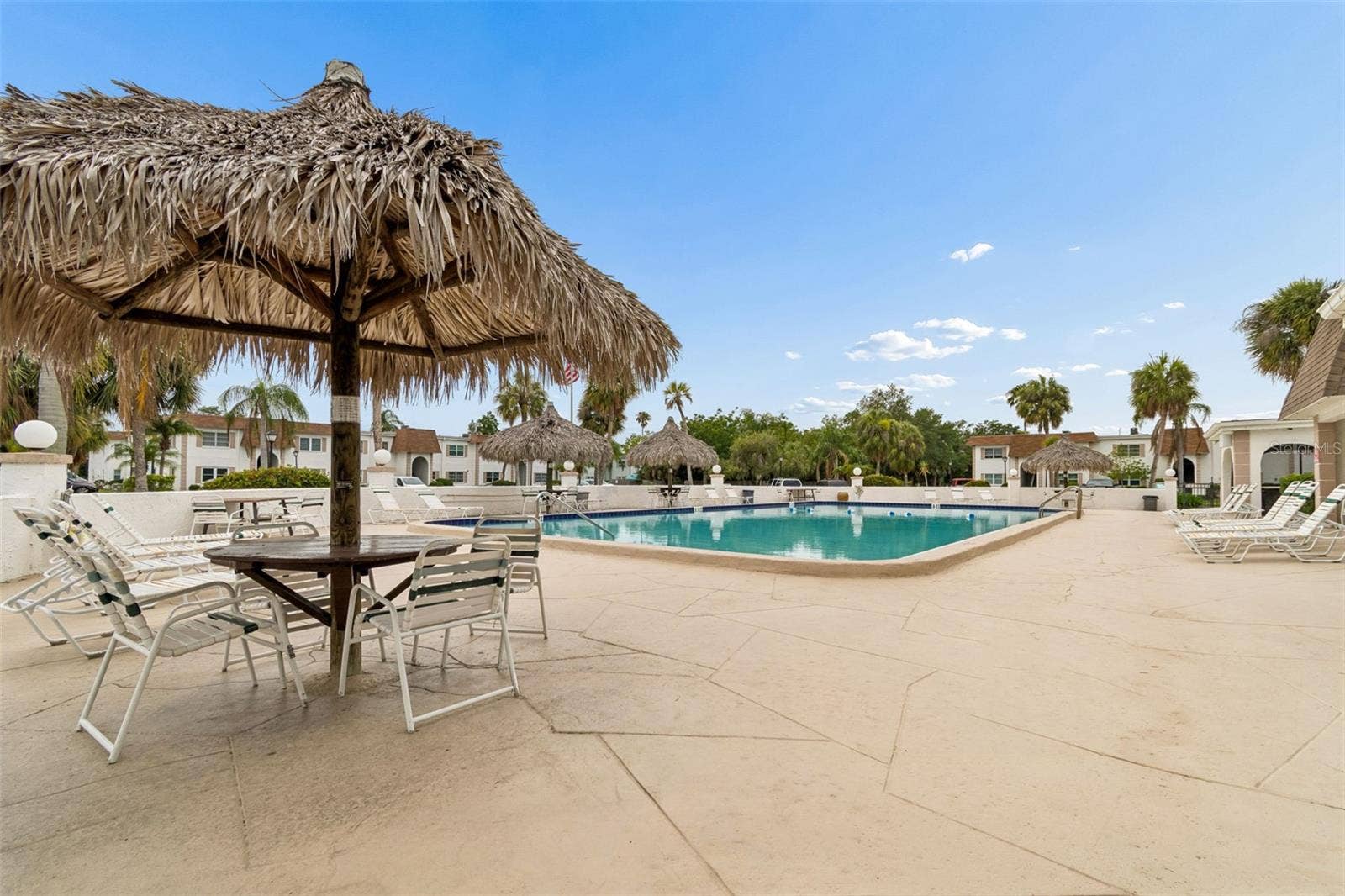 217 S MCMULLEN BOOTH ROAD, #179, Clearwater, FL 33759 Community Pool & Covered Thatched Umbrellas