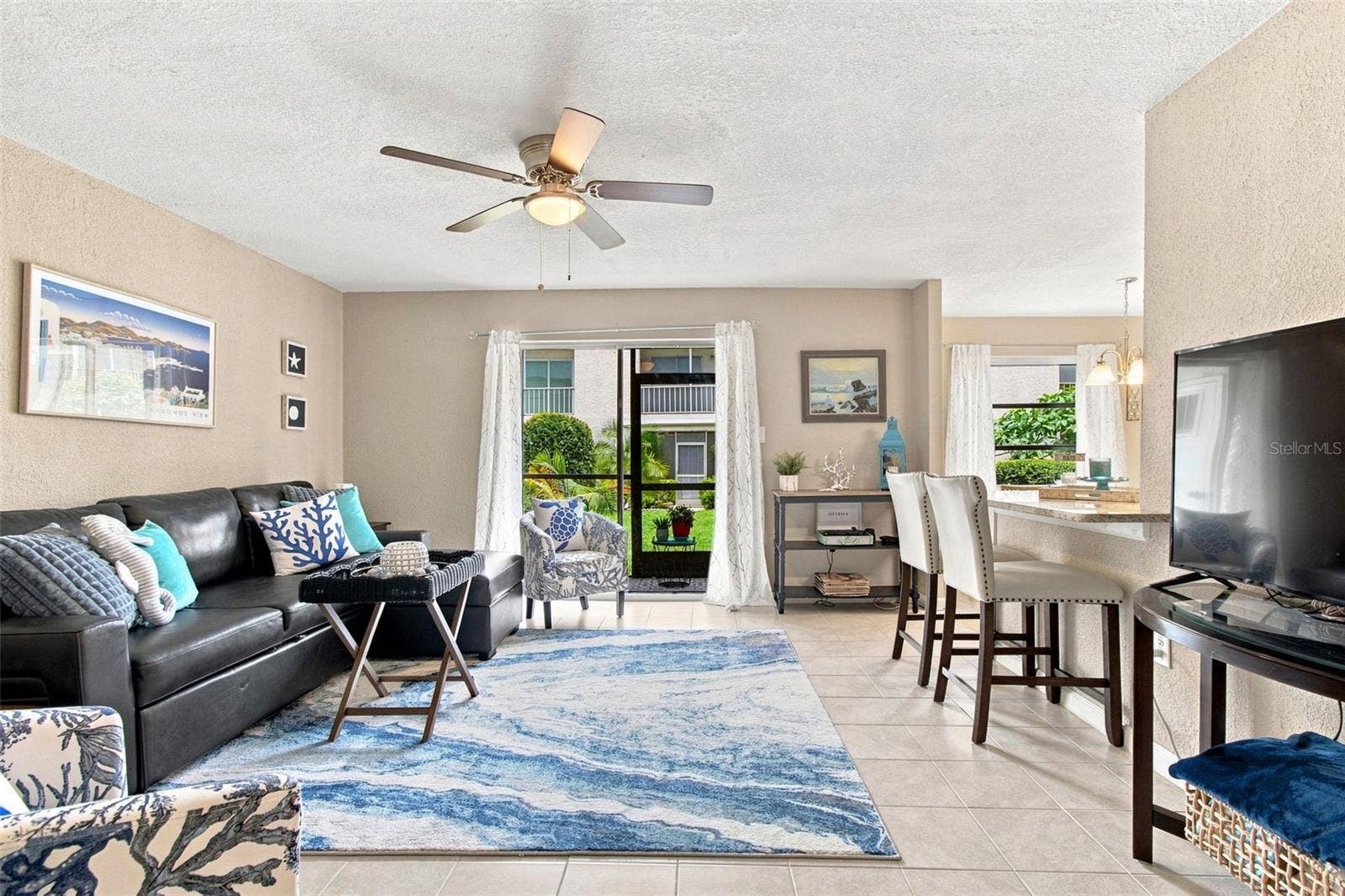 217 S MCMULLEN BOOTH ROAD, #179, Clearwater, FL 33759 Family Room w/Sliding Glass Doors