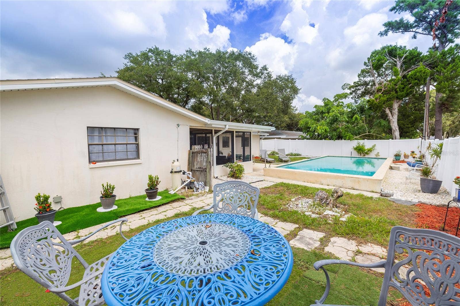 Large back yard