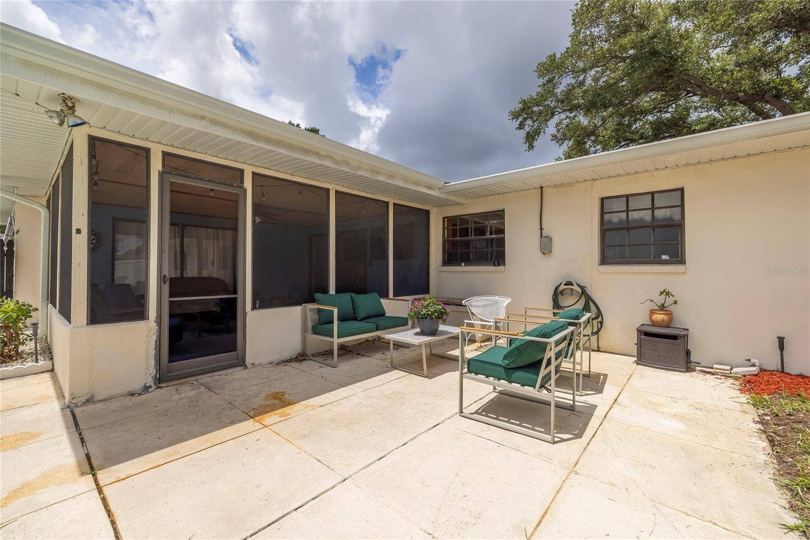 Large back yard