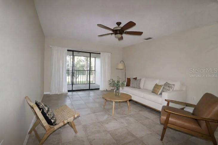 Virtually Staged Living Room